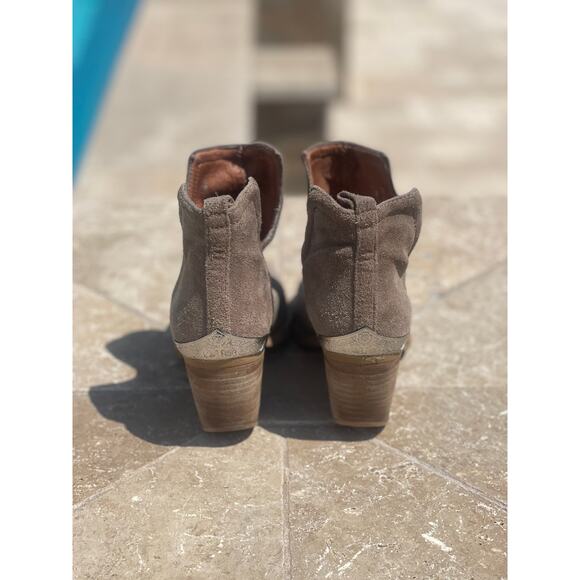 Jeffrey Campbell Ankle Booties Suede Ankle Booties w/ silver detail - 6.5 - Picture 6 of 9